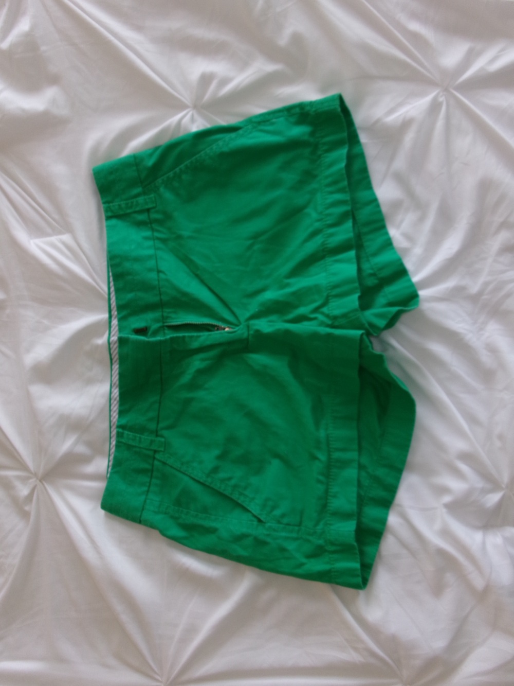 J. Crew Bright Green Cotton Bermuda Shorts